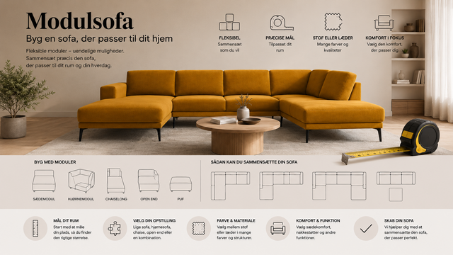 Modulsofa – byg en sofa, der passer perfekt til dit hjem